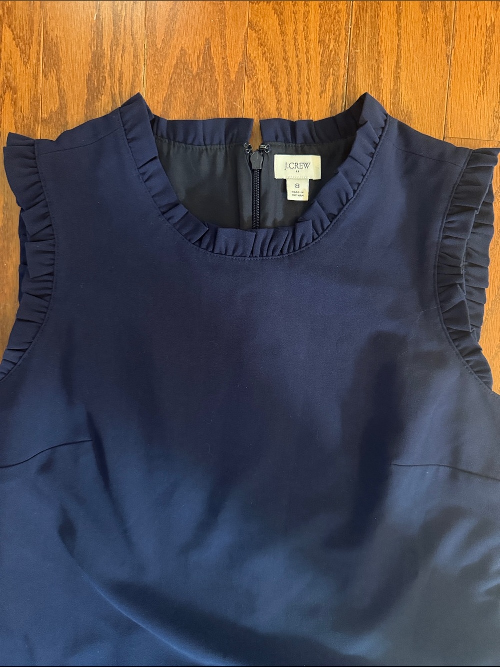 J. Crew ruffle neck suiting dress - Picture 6 of 9